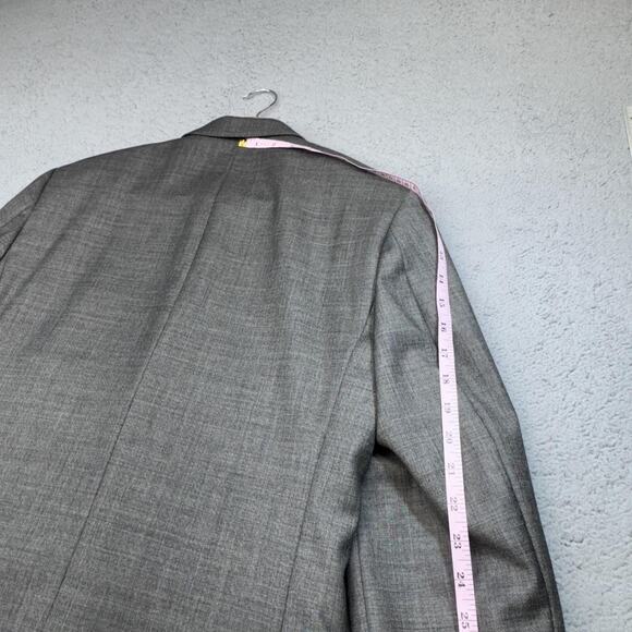 J Crew Sport Coat Men 36R Gray Wool Thompson Two Button Blazer Suit Jacket NWT - Picture 16 of 16